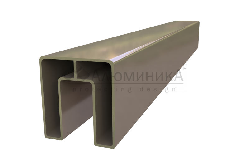 Профиль крышки 35*35 мм на стекло 8-12 мм ШАМПАНЬ Профиль крышки 35*35 мм на стекло 8-12 мм ШАМПАНЬ