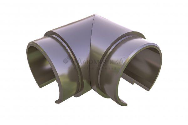 Поворот D50 мм 90 град. для накладного поручня на стекло ШАМПАНЬ Поворот D50 мм 90 град. для накладного поручня на стекло ШАМПАНЬ